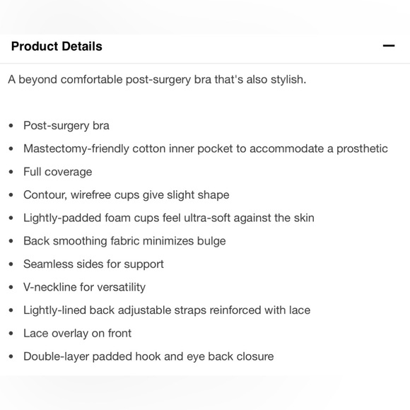 Bali One Smooth U Post Surgery Comfort & Support wire free bra size 38D - Picture 3 of 12